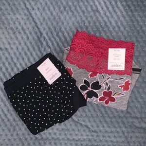 NWT 2 pair of Auden XL(16) panties. Bikini and Hipster style